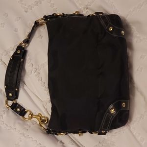 Coach #10619 "Carly" signature black handbag